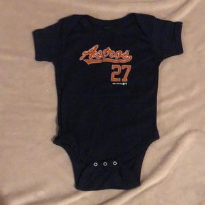 NWOT Houston Astros onesie, #27, 18M